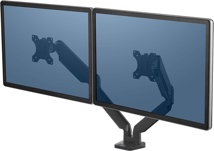 Brazo para monitor doble horizontal Platinum Series negro