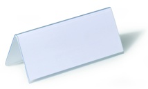 Portanombre de mesa Durable transparente