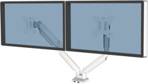 Brazo para monitor doble horizontal Platinum Series blanco